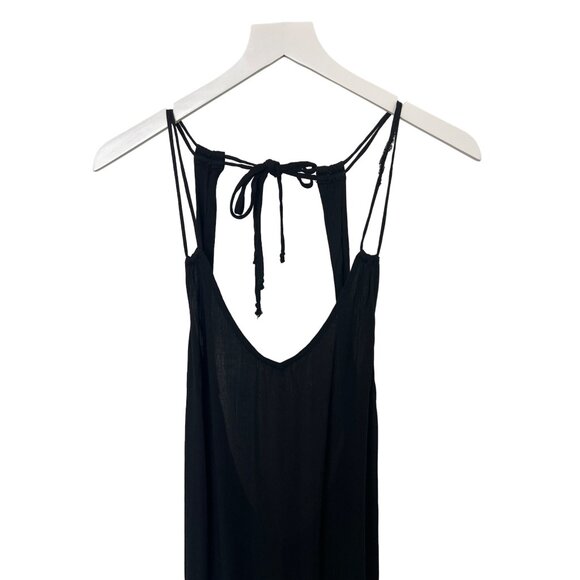 Anthropologie Shoreline Black Open-Back Maxi Dress - Picture 6 of 8